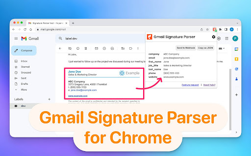 Email Signature Parser