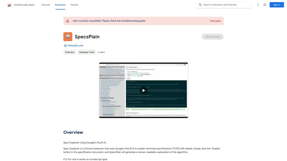 SpecsPlain