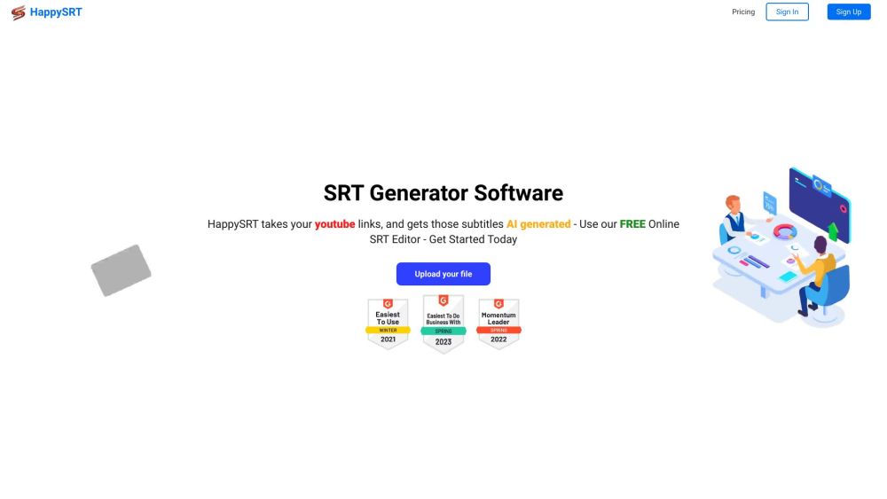 HappySRT | AI Generated SRT &amp;amp;amp;amp;amp; Editor