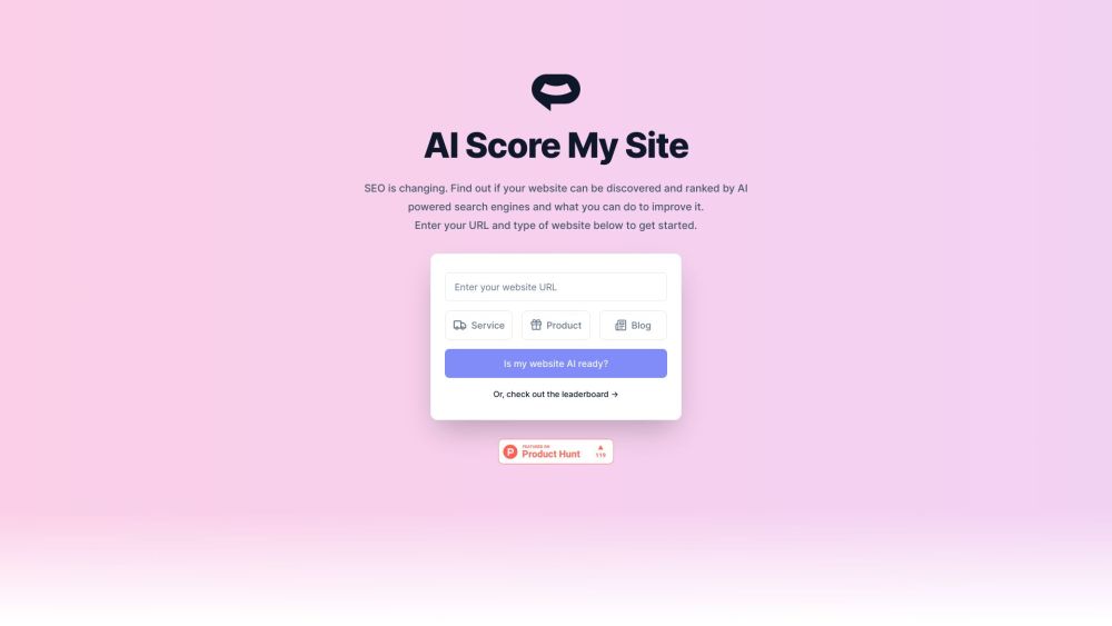AI Score My Site